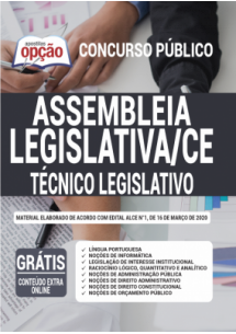 [PRÉ VENDA] Apostila Assembleia Legislativa - CE 2020 - Técnico Legislativo [+Conteúdo Extra Grátis]