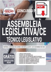 [PRÉ VENDA] (Apostila Digital) Assembleia Legislativa - CE 2020 - Técnico Legislativo [+Conteúdo Extra Grátis]