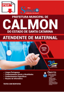 [PRÉ VENDA] (Apostila Digital) (PDF) Prefeitura de Calmon - SC 2021 - Atendente de Maternal [+Conteúdo Extra]