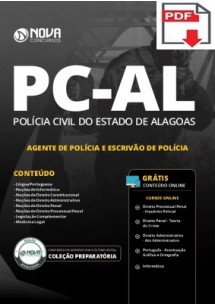[PRÉ VENDA] (Apostila Digital) PREPARATÓRIA Polícia Civil PC - AL 2019 - Agente de Polícia e Escrivão de Polícia [+Curso Online Grátis]