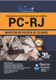 Apostila PREPARATÓRIA Polícia Civil PC - RJ 2020 - Inspetor de Polícia (6ª Classe) [+Conteúdo Extra]