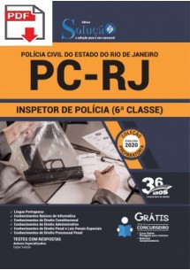 [Apostila Digital] (PDF) PREPARATÓRIA Polícia Civil PC - RJ 2020 - Inspetor de Polícia (6ª Classe) [+Conteúdo Extra]