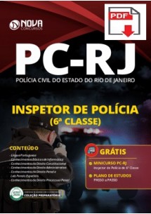 [Apostila Digital] PREPARATÓRIA Polícia Civil PC-RJ 2020 - Inspetor de Polícia de 6ª Classe [+Curso Online Grátis]