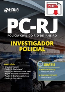[Apostila Digital] PREPARATÓRIA Polícia Civil PC - RJ 2020 - Investigador Policial [+Cursos Online Grátis]