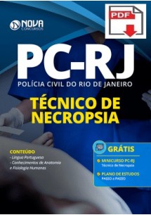 [Apostila Digital] PREPARATÓRIA Polícia Civil PC - RJ 2020 - Técnico de Necropsia [+Curso Online Grátis]