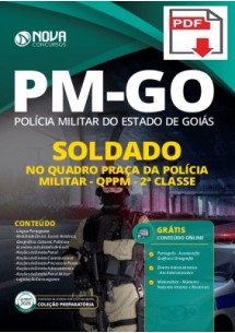 [Apostila Digital] PREPARATÓRIA Polícia Militar PM-GO 2020 - Soldado no Quadro Praça da Polícia Militar - QPPM - 2ª Classe [+Curso Online Grátis]