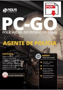 [Apostila Digital] PREPARATÓRIA Polícia Civil PC - GO 2020 - Agente de Polícia [+Curso Online Grátis]